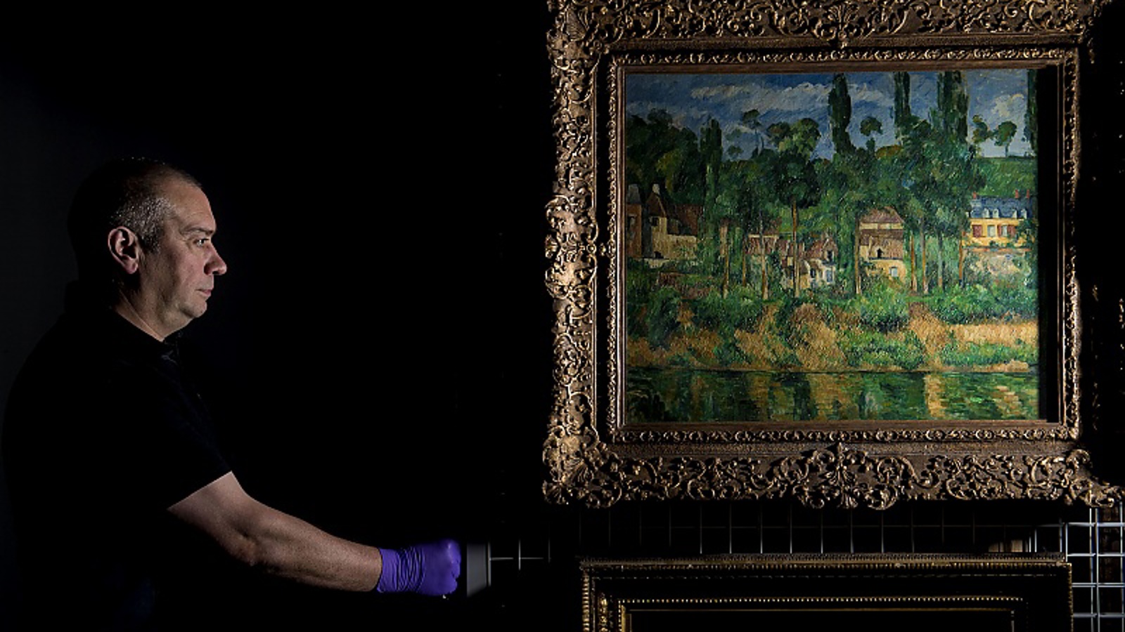 Kenny Clark with The Chateau of Medan by Cezanne