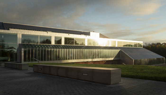 Photograph showing The Burrell Collection in sunlight.