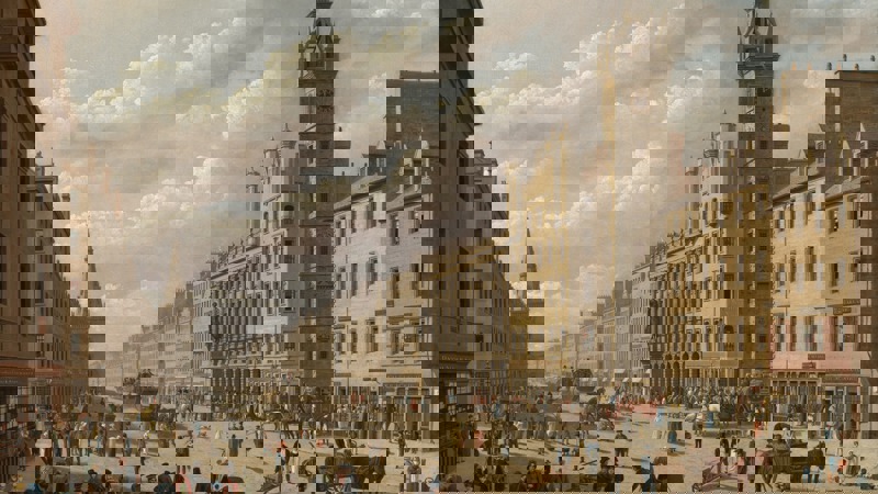 Old Glasgow Cross or The Trongate, John Knox, 1826, 1352 © CSG CIC Glasgow Museums Collection