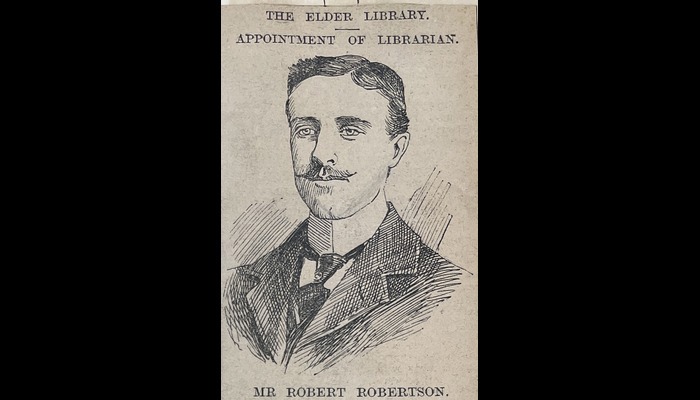 Engraving of a man from a newspaper.